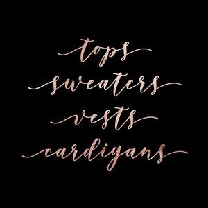 *tops*sweaters*vests*cardigans